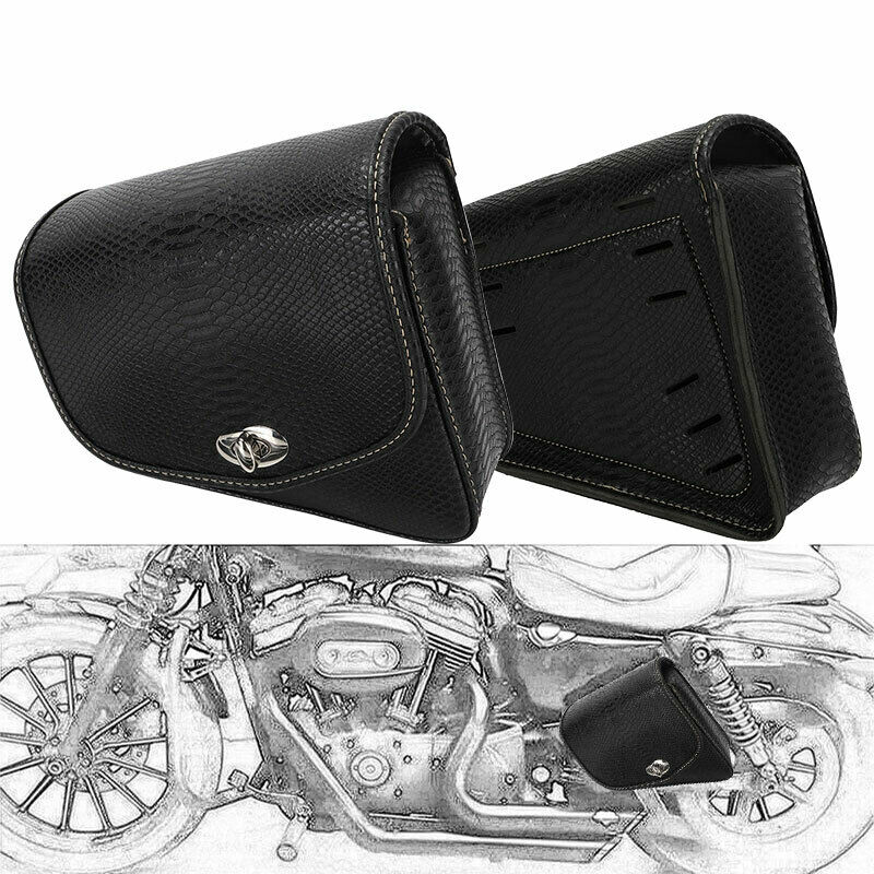 Motorcycle Gear Backpack - Motorfiets PU Lederen Bagage Side Zadeltas