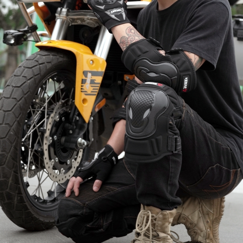 Motorcycle Gear For Woman - 4-delige motorfiets knie- en elleboogbeschermerset, ademend,